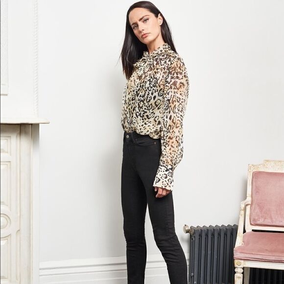 La Ligne Animal Print Blouse - Picture 4 of 16